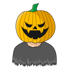 Horror jack o lantern clipart