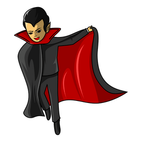 Horror vampire dracula character clipart