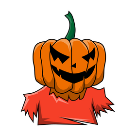 Horror jack o lantern clipart