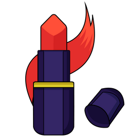 Satin lipstick clipart