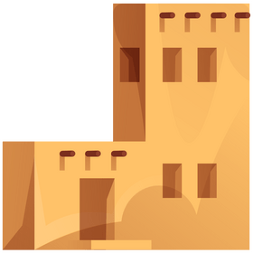 Uae traditional house clipart