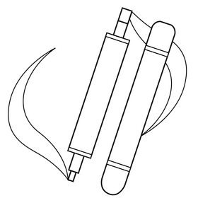 Pencil lipstick black and white clipart