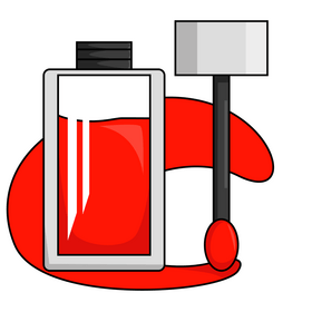 Red lipstick clipart