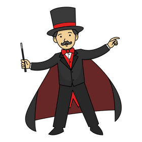Magician clipart