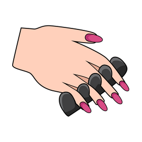 Manicure finger toe separator clipart