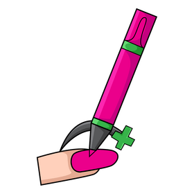 Manicure cuticle oil pen clipart