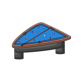 Pool table triangle clipart