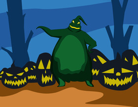 Boogeyman cartoon character vector