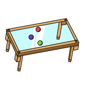 Glass pool table clipart