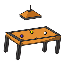 Light pool table clipart