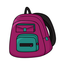 School bag backpack clipart