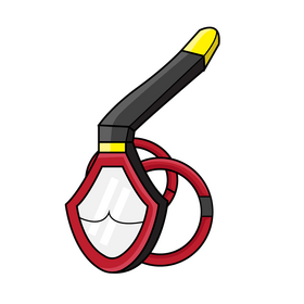 Full pace snorkel diving mask clipart