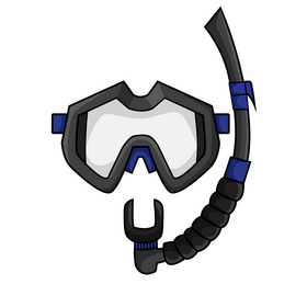 Snorkel cartoon clipart