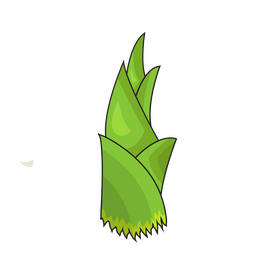 Sprout of bamboo plant clipart