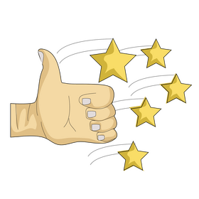 Thumbs up appreciation clipart