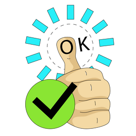 Thumbs up, agree, ok clipart