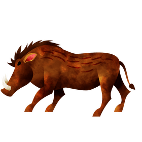 Warthog clipart
