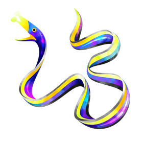 Ribbon eel clipart