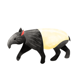 Tapir clipart