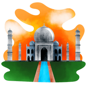 Taj mahal vector