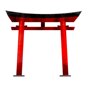 Torii gate clipart