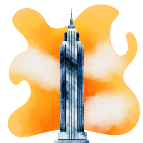 Empire state building vector