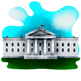 White house vector