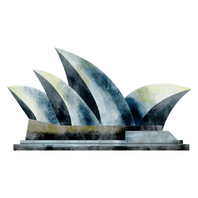 Sydney opera house clipart
