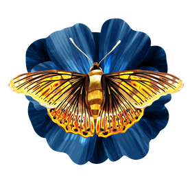 Painted lady butterfly vector