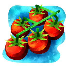 Cherry tomato vector