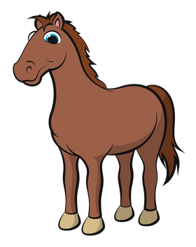 Horse cartoon clipart