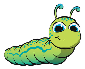 Caterpillar cartoon clipart