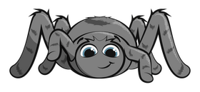 Spider cartoon clipart