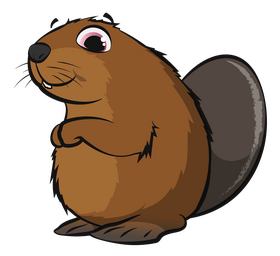 Beaver cartoon clipart