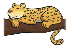 Leopard cartoon clipart