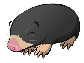 Mole cartoon clipart