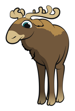 Moose cartoon clipart