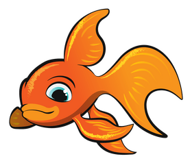 Goldfish cartoon clipart