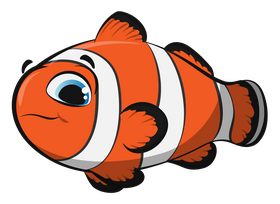 Clownfish cartoon clipart