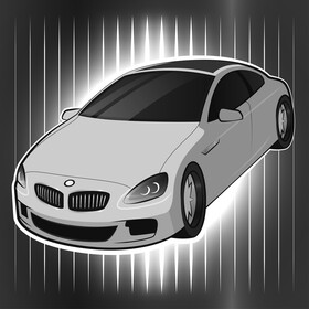 BMW 6 Series coupe vector