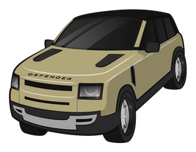 Land Rover Defender vector - for free download