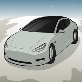 Tesla Model 3 vector