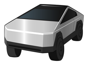 Tesla Cybertruck clipart