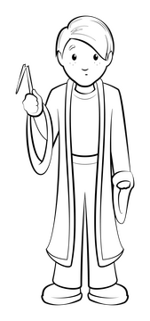 Harry potter, ron black and white clipart