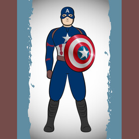 Captain america vector