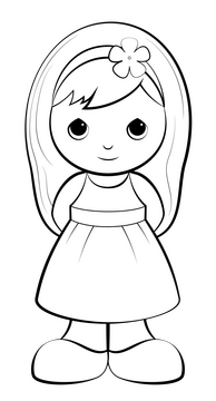 Precious moments black and white clipart