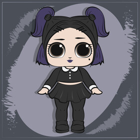 Lol dolls, dusk vector