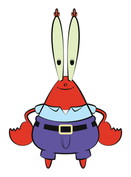 Spongebob Squarepants, Patrick, Mr Krabs clipart