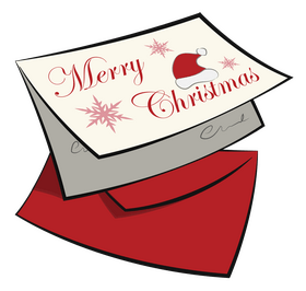 Christmas card clipart