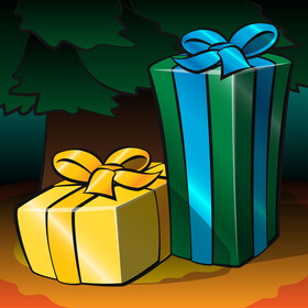 Christmas presents vector